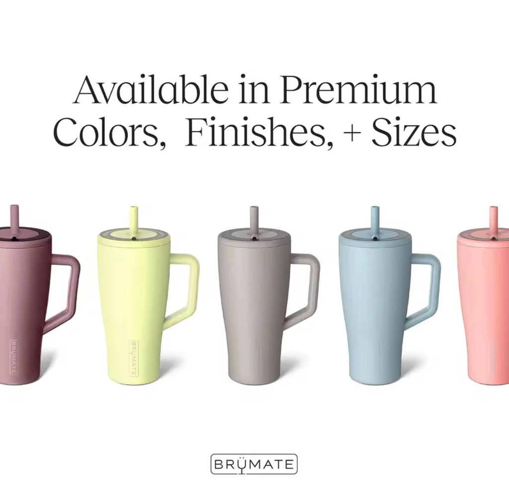 BruMate 30/40 oz Tumbler with Handle and Straw Thermos Cup with Handle Tumbler Cup Coffee Insulated Bottle Car Vacuum Flasks - S7teestore