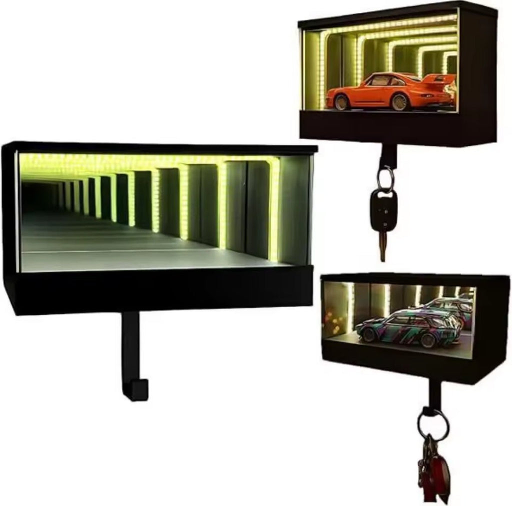 Car Garage Key Holder with Garage Hook Fun Garage Keychain Wall Hanging Car Key Holder Easy Installation Wall Decoration (Copy) - S7teestore