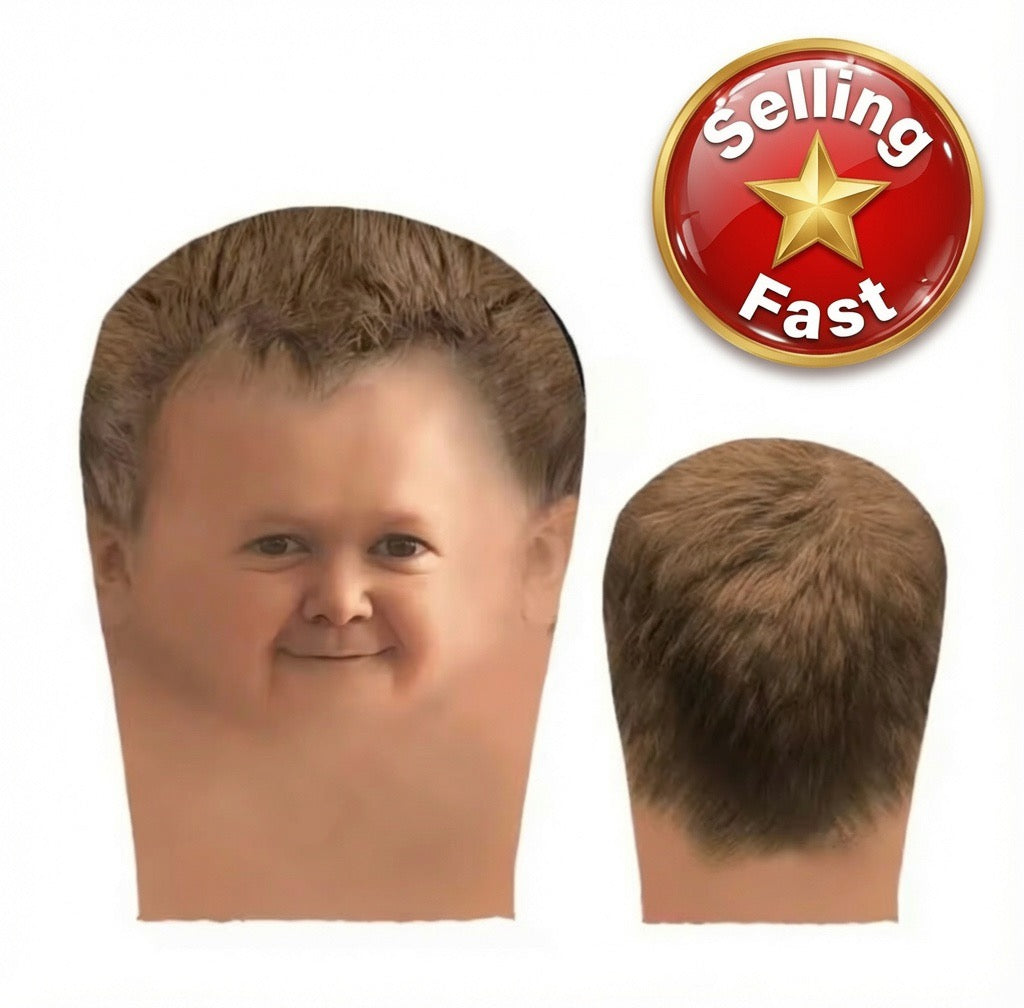 HASBULLAH Realistic Chubby Smiling Boy Full Head Mesh Mask