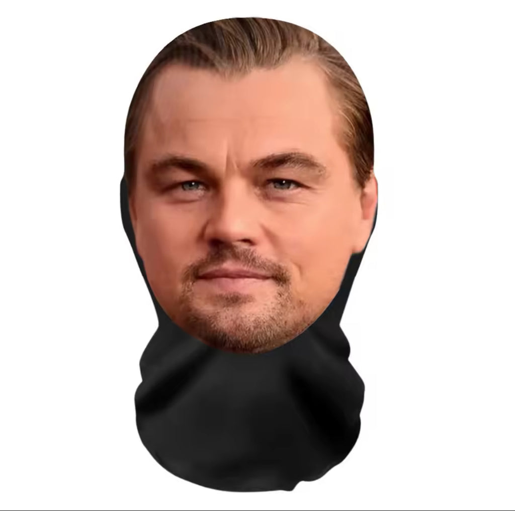 Leonardo DiCaprio 2 Realistic Full Face Mesh Mask - Selling Fast