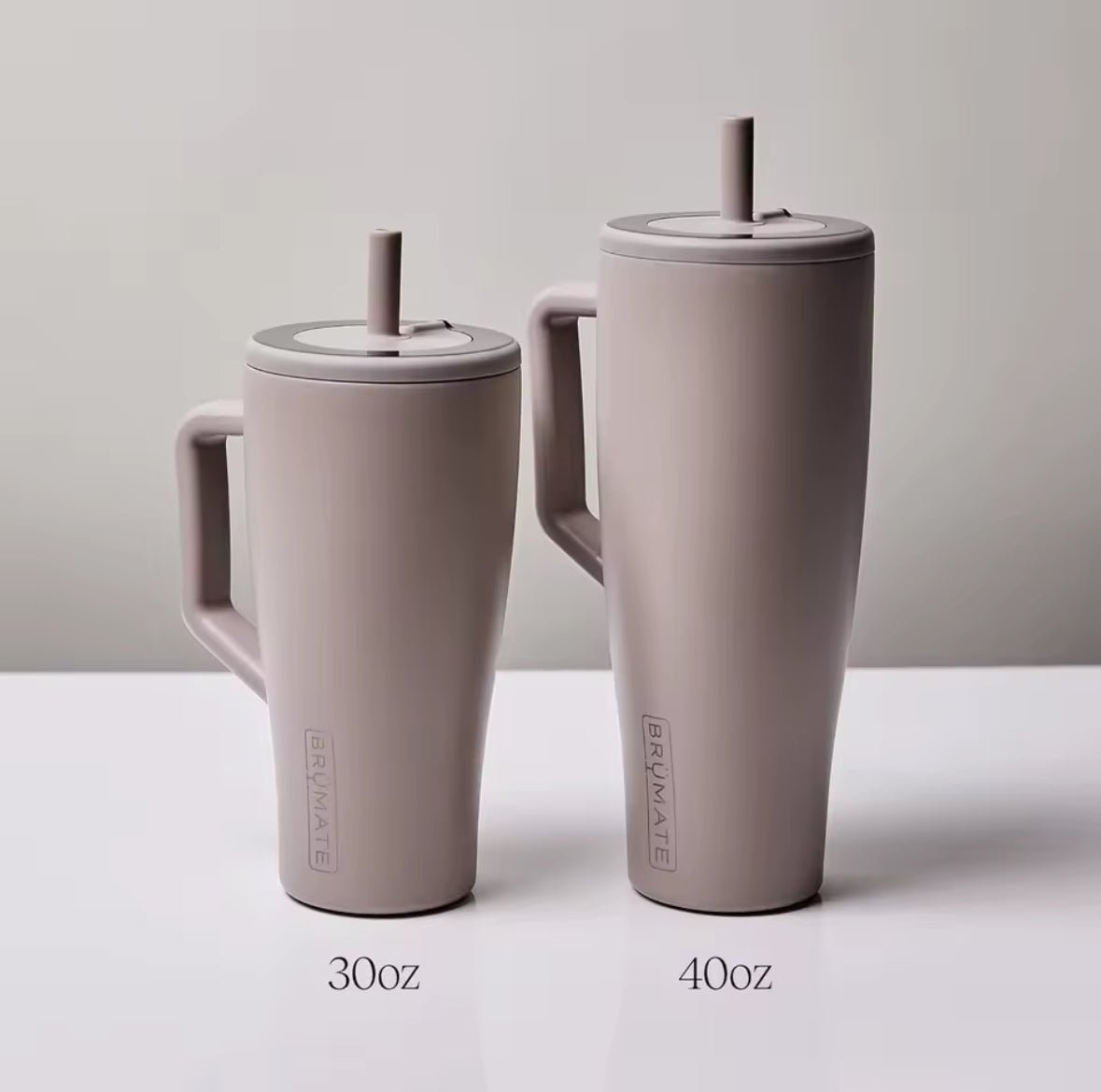 BruMate 30/40 oz Tumbler with Handle and Straw Thermos Cup with Handle Tumbler Cup Coffee Insulated Bottle Car Vacuum Flasks - S7teestore