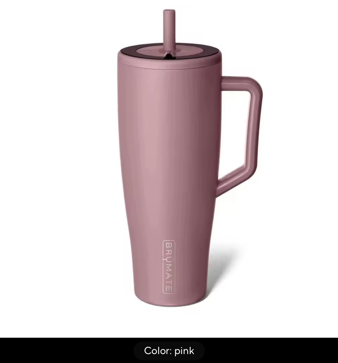 BruMate 30/40 oz Tumbler with Handle and Straw Thermos Cup with Handle Tumbler Cup Coffee Insulated Bottle Car Vacuum Flasks - S7teestore