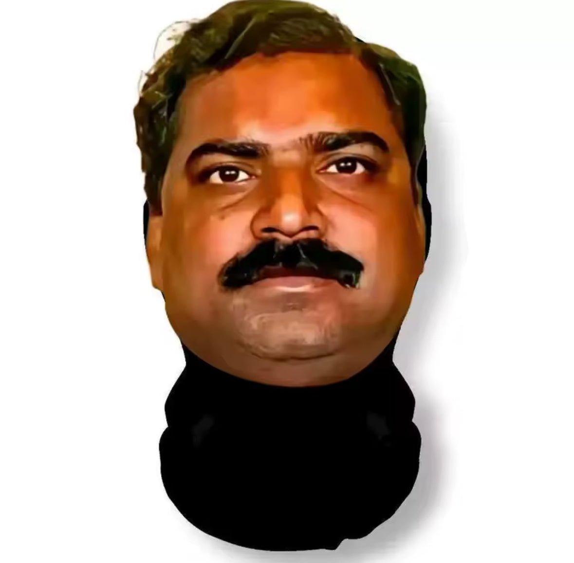 Funny Indian Celebrity Full Face Mesh Mask Abstract Cosplay Party Headgear Outdoor Cycling Balaclava - S7teestore