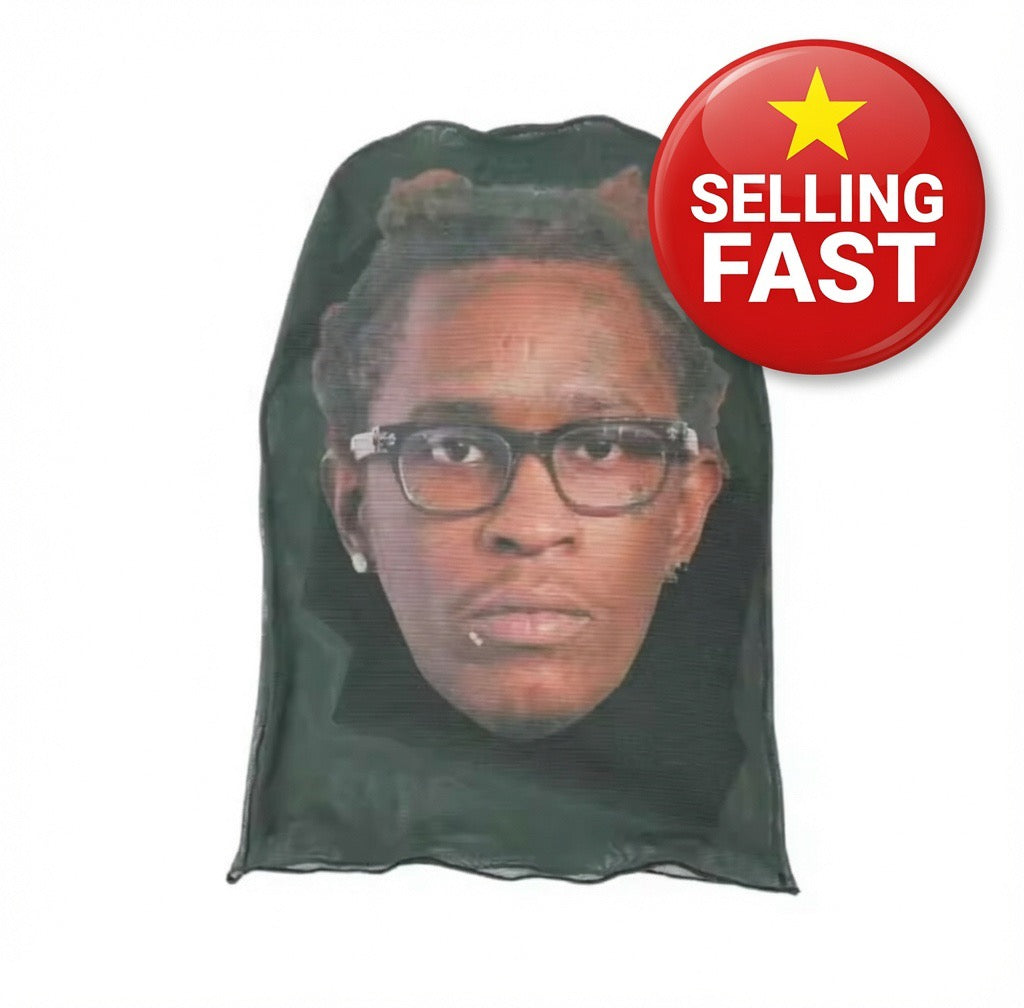 Young Thug Realistic Full Face Mesh Mask - Selling Fast rapper
