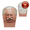 Realistic Old Man White Hair Mustache Full Head Mesh Mask