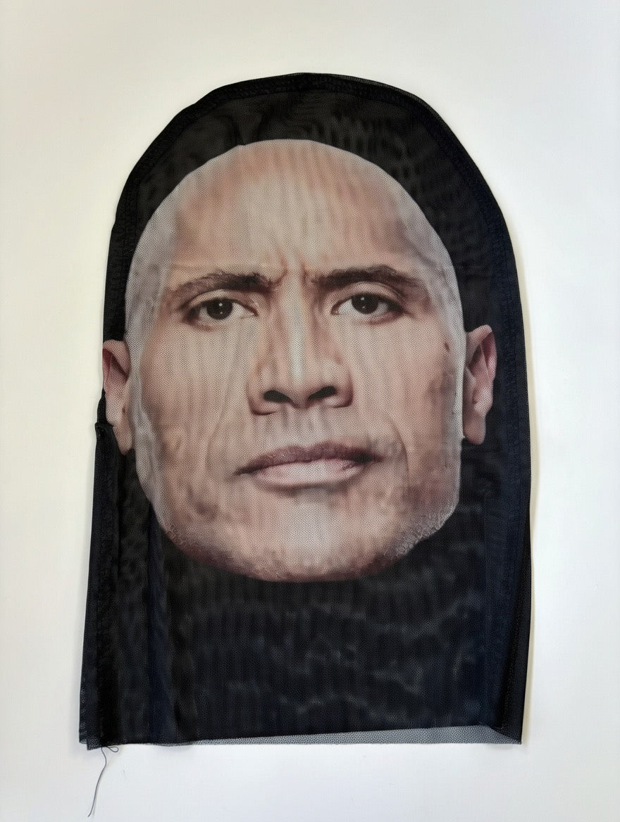 Realistic Celebrity Mesh Mask 4-Piece Bundle | Mr. Bean, Will from The Inbetweeners, The Rock & Kanye West | Actor Combo | Save Over £20